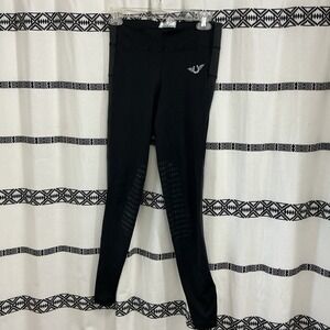 Tuff Rider Black Ventilated Schooling Horse Riding Tights Leggings‎